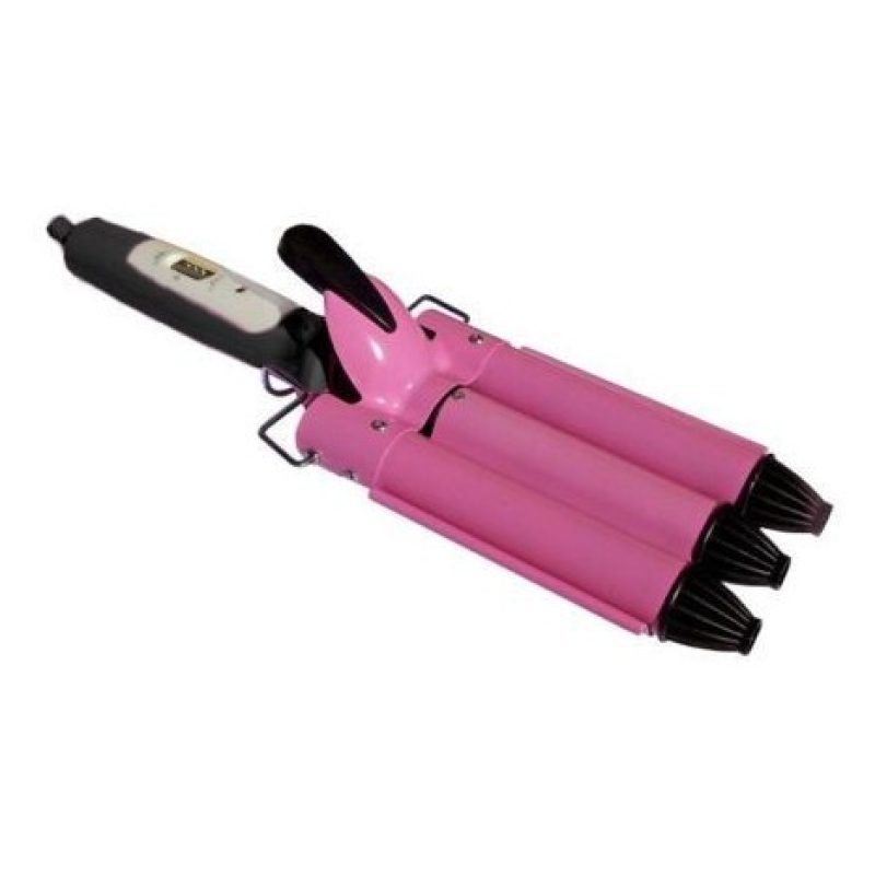 Piastra tre rami capelli mossi ondulati onde due temperature 50W molla 180 210 °