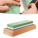 Pietra per affilare coltelli 1000/4000 grana cote con base in bambù antiscivolo