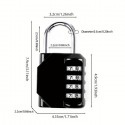 Lucchetto con combinazione a 4 cifre piccolo 2 PEZZI per valigie armadietti