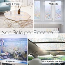 Pellicola per privacy autoadesiva per finestre Decorazione per vetri e finestre