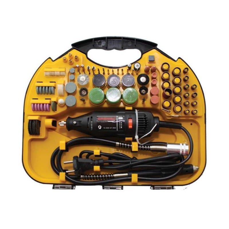 Smerigliatrice assiale Dritta Elettrica 130W velocità regolabile 211 accessori
