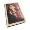 Hongu Set 4 scatole natalizie a libro Babbo Natale portaoggetti cio...