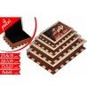 Hongu Set 4 scatole natalizie a libro Babbo Natale portaoggetti cio...