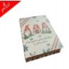 Hongu Set 4 scatole natalizie a libro con Gnomi portaoggetti ciocco...