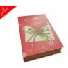 Hongu Set 4 scatole natalizie a libro scritta Auguri natale portaog...