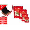 Set 4 scatole natalizie a libro scritta Auguri natale portaoggetti cioccolatini caramelle regalo decorazione casa