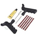 KIT riparazione fori gomme ripara pneumatici auto moto ruote bici emergenza