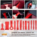 Kit leve di smontaggio interno auto pannelli porte cruscotto strumenti +100 clip