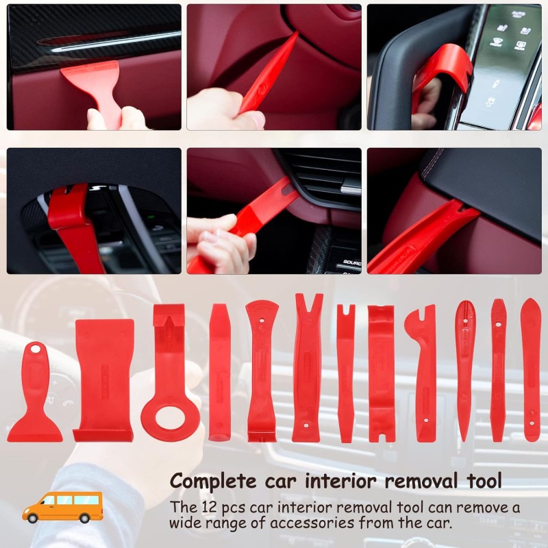 Hongu Kit leve di smontaggio interno auto pannelli porte cruscotto ...