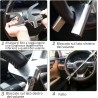 Hongu Blocca volante per auto antifurto blocca sterzo manubrio univ...