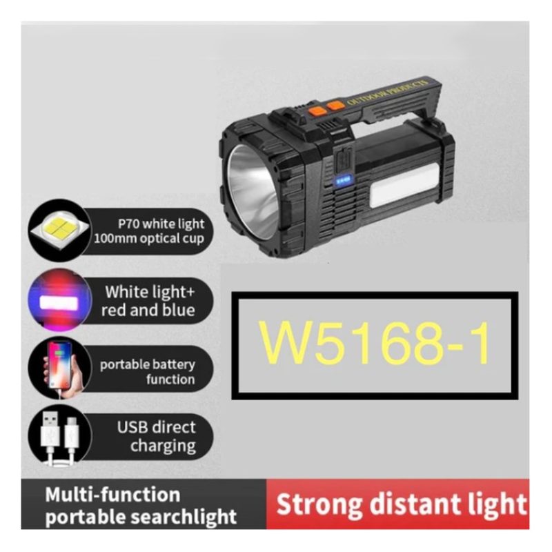 Hongu Torcia portatile luce ricaricabile esterni proiettore campegg...