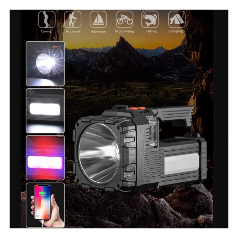 Hongu Torcia portatile luce ricaricabile esterni proiettore campegg...