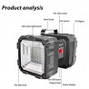 Hongu Torcia led portatile ricaricabile potente campeggio escursion...