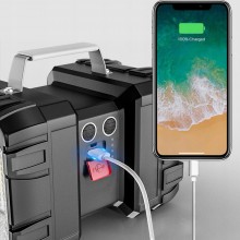 Torcia led portatile ricaricabile potente campeggio escursionismo USB emergenza