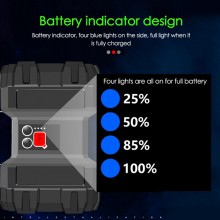 Torcia led portatile ricaricabile potente campeggio escursionismo USB emergenza
