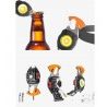 Hongu Mini Torcia LED Ricaricabile USB Lavoro Luce Portachiavi Luce...
