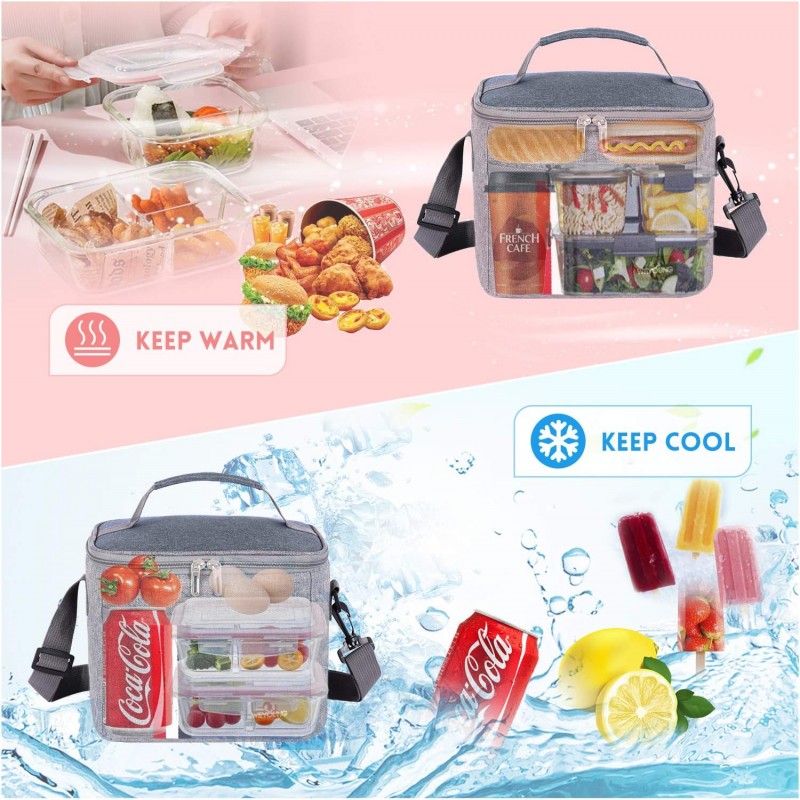 Hongu Elettronics Borsa Termica 24x17x20 cm Frigo Borsetta Porta Al...