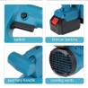 Soffiatore a batteria 5.0 Ah per foglie velocità aria regolabile se...