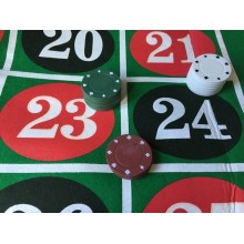 Panno verde tessuto Roulette Tappeto Tavolo 90x180 cm tovaglia da gioco Game