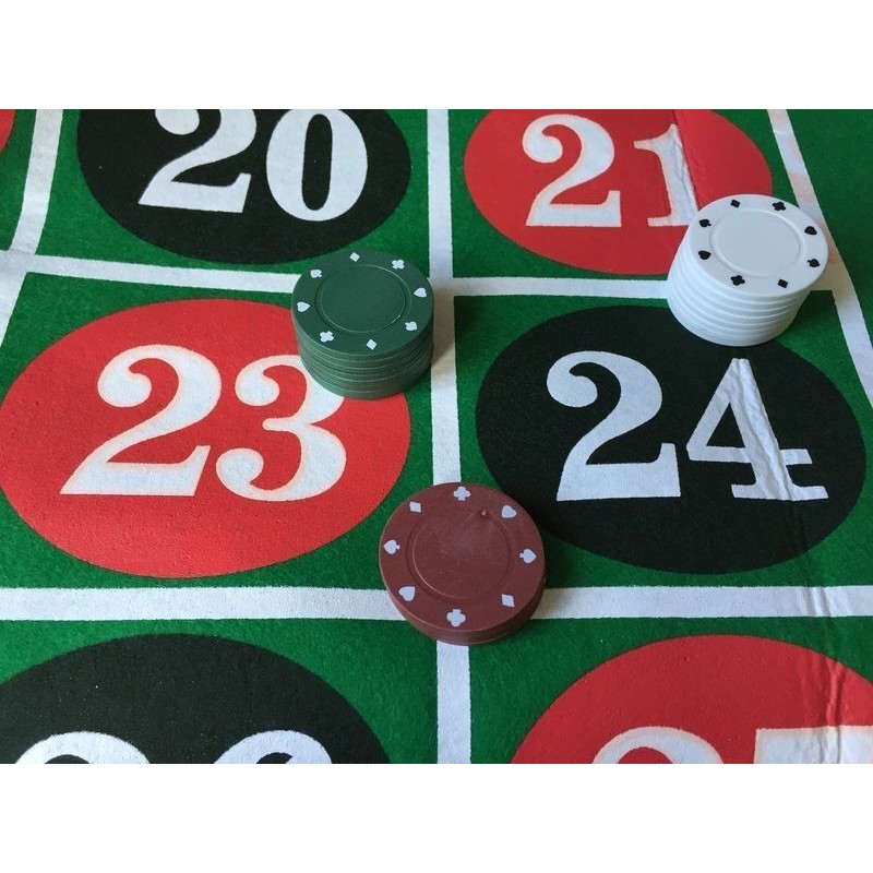 Cigioki Panno verde tessuto Roulette Tappeto Tavolo 90x180 cm tovag...