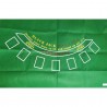 Hongu Panno verde tessuto Poker Texas Hold'em BlackJack Tavolo 60x9...