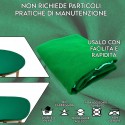 Panno verde gioco tavolo tessuto tovaglia poker blackjack texas hold'em 140x140