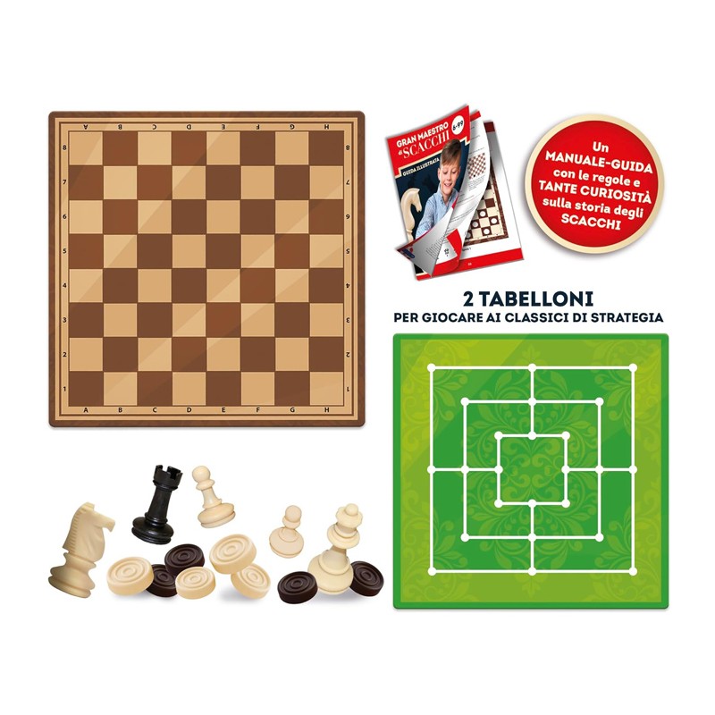 Lisciani Giochi Lisciani Gran Maestro di Scacchi/Dama/Tris 3 in 1 L...