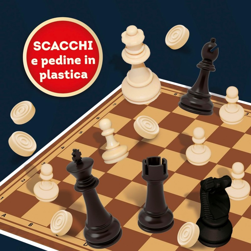Lisciani Giochi Lisciani Gran Maestro di Scacchi/Dama/Tris 3 in 1 L...