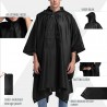 Hongu Mantella poncho impermeabile anti pioggia con cappuccio tagli...