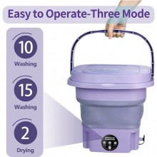 Mini lavatrice pieghevole portatile 8 litri Lavatrice da Campeggio centrifuga