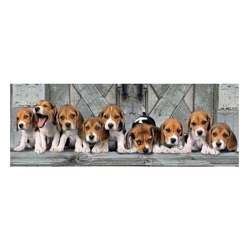Clementoni Puzzle Clementoni 1000 pezzi Beagles cani beagle cucciol...