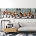 Puzzle Clementoni 1000 pezzi Beagles cani beagle cuccioli panorama cm 98x33