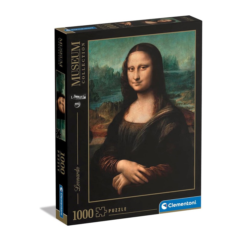 Puzzle Clementoni 1000 pezzi Museum Collection Gioconda di Leonardo da Vinci