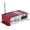 Amplificatore stereo microfono due ingressi USB karaoke radio FM AUX musica