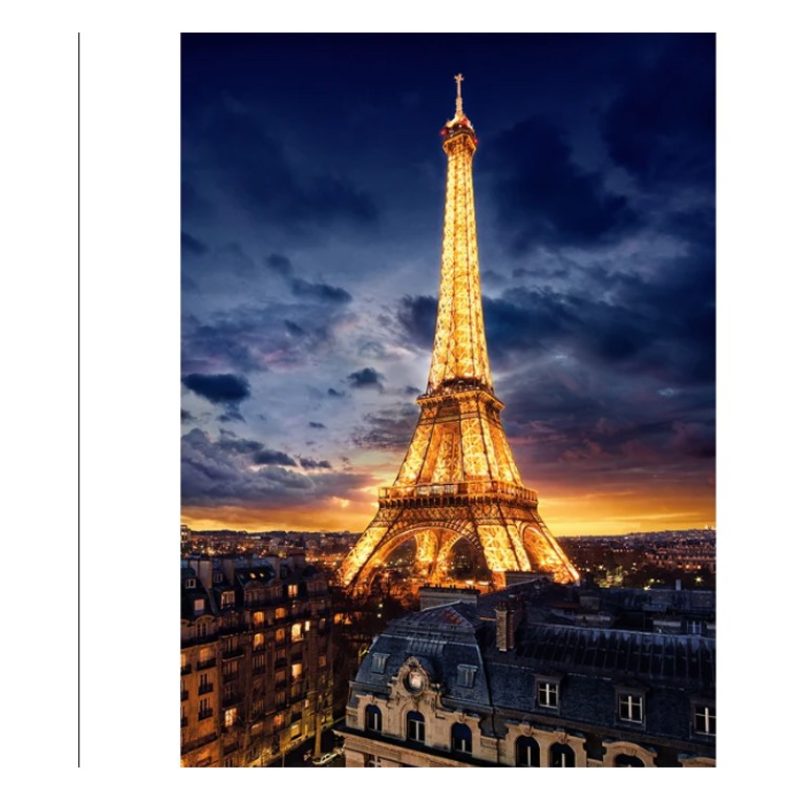 Clementoni Puzzle Clementoni 1000 pezzi Parigi Francia Torre Eiffel...