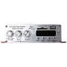 Amplificatore stereo microfono due ingressi USB karaoke radio FM AUX musica