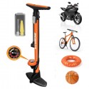 Pompa Gonfiatore per Bicicletta Compressore con Manometro Ruote Ruota Bici 11bar