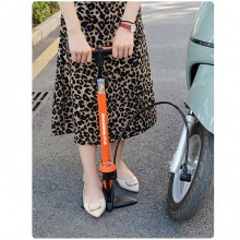Pompa Gonfiatore per Bicicletta Compressore con Manometro Ruote Ruota Bici 11bar