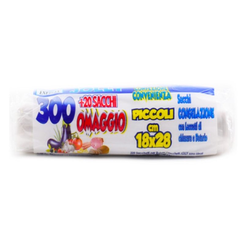 Dinamic Italia 320 Sacchetti Freezer per Alimenti sacchi 18x28 cm c...