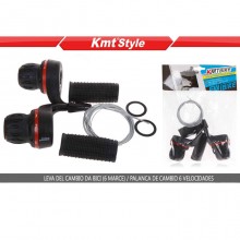 Coppia Comandi Cambio per Bici Bicicletta Manopole 6 Marce manopole maniglia