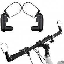 Coppia Specchietto specchio retrovisore bike bici bicicletta flessibile manubrio