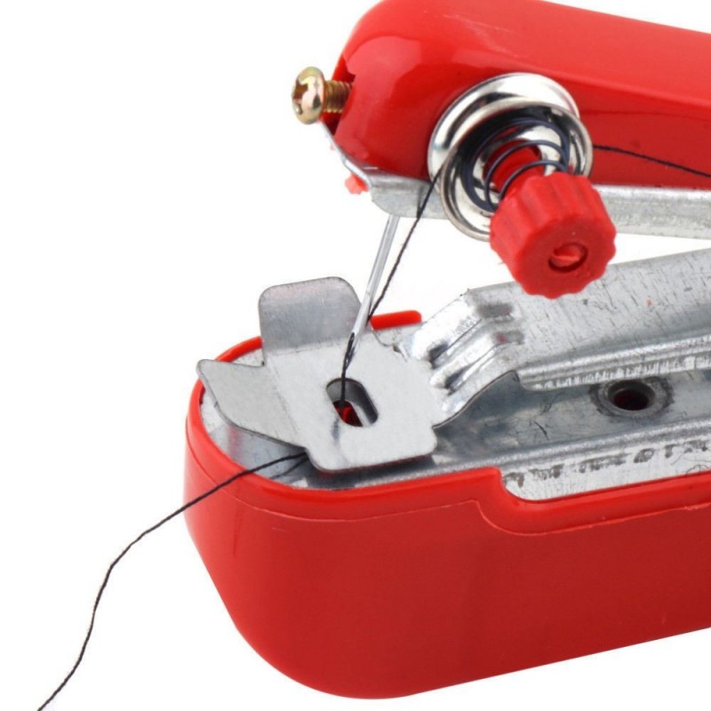 Micro macchina cucire viaggio portatile mini cucitrice valigia ripara strappi