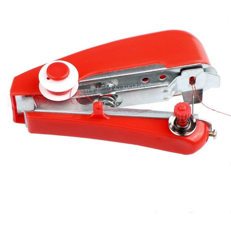 Micro macchina cucire viaggio portatile mini cucitrice valigia ripara strappi