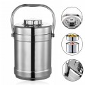 Portavivande termico Contenitore Porta Pranzo Scomparti in acciaio Inox 2 Litri