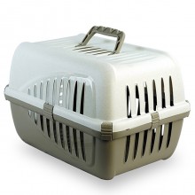 10567 Trasportino in plastica modello Panzer per cani e gatti da viaggio 50 cm