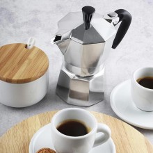 Caffettiera moka in alluminio macchina macchinetta caffe da 1 tazza espresso