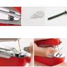 Micro macchina cucire viaggio portatile mini cucitrice valigia ripara strappi
