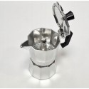 Caffettiera moka in alluminio macchina macchinetta caffe da 1 tazza espresso