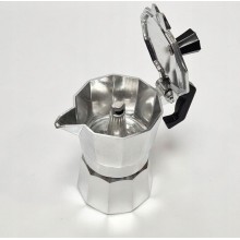 Caffettiera moka in alluminio macchina macchinetta caffe da 1 tazza espresso