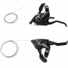 Kmt Style Coppia Comandi cambio bici + leve freno 3X7 per biciclett...